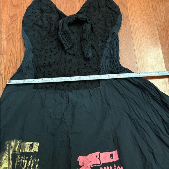 Fame will come later Y2K Black and pink lace dress with lace trim Size small. - Picture 8 of 10